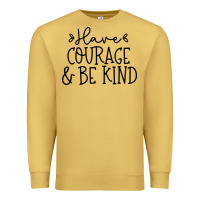 Antique Gold be kind Premium Sweatshirt - Unal Design