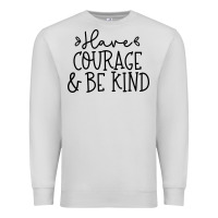 Dove Grey be kind Premium Sweatshirt - Unal Design