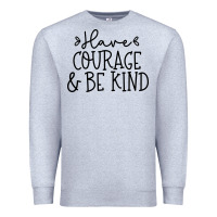 Heather Grey be kind Premium Sweatshirt - Unal Design