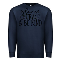 Navy be kind Premium Sweatshirt - Unal Design