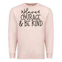 Pale Pink be kind Premium Sweatshirt - Unal Design