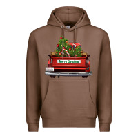 Chestnut Christmas trees truck Premium Hoodie - FaDigitalArtStudio