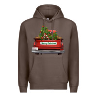 Coffee Christmas trees truck Premium Hoodie - FaDigitalArtStudio
