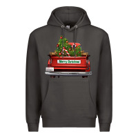 Smoke Christmas trees truck Premium Hoodie - FaDigitalArtStudio