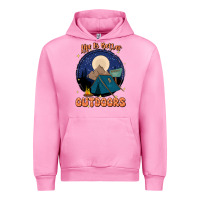 Fuchsia Pink life is better outdoors Urban Hoodie - JahusDesignShop