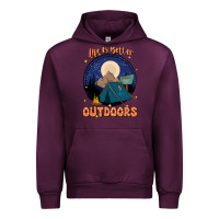 Mauve Wine life is better outdoors Urban Hoodie - JahusDesignShop