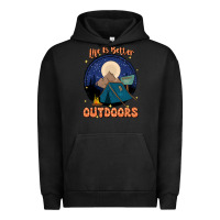Pigment Black life is better outdoors Urban Hoodie - JahusDesignShop
