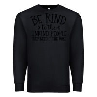 Black be kind Premium Sweatshirt - Unal Design