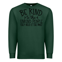 Sports Green be kind Premium Sweatshirt - Unal Design