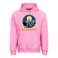 Fuchsia Pink life is better outdoors Urban Hoodie - JahusDesignShop