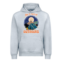 Heather Grey life is better outdoors Urban Hoodie - JahusDesignShop