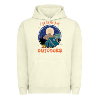 Pigment Pistachio life is better outdoors Urban Hoodie - JahusDesignShop
