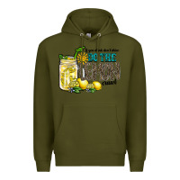 Army Green if you drink dont drive do the lemon crawl Premium Hoodie - RacoonDesign