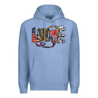 Colony Blue america nurse Premium Hoodie - CowhideDigitalArt