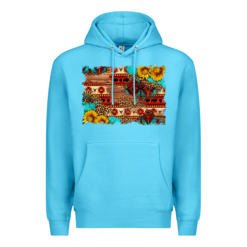 Aztec And Leopard Background Premium Hoodie by HRA Design Shop | Teevron