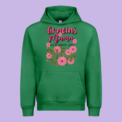 Gracias Mama Por Tu Infinito Amor Urban Hoodie Designed By Jahusdesignshop