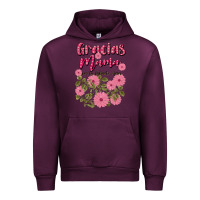 Mauve Wine gracias mama por tu infinito amor Urban Hoodie - JahusDesignShop