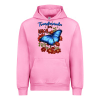 Fuchsia Pink transformada por dios Urban Hoodie - JahusDesignShop