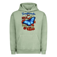 Pigment Oil Green transformada por dios Urban Hoodie - JahusDesignShop
