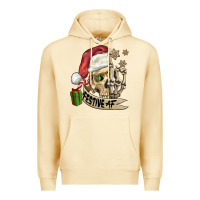 Pina Colada festive af christmas skull Premium Hoodie - FaDigitalArtStudio