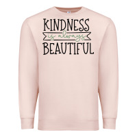 Pale Pink kindness Premium Sweatshirt - Unal Design