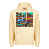 Pina Colada western  american truck sunflowers  mousepad Premium Hoodie - HRA Design Shop