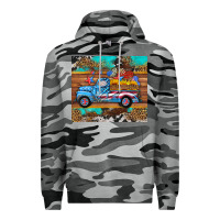Slate Camo western  american truck sunflowers  mousepad Premium Hoodie - HRA Design Shop