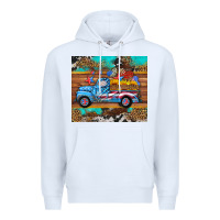 White western  american truck sunflowers  mousepad Premium Hoodie - HRA Design Shop