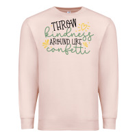 Pale Pink kindness Premium Sweatshirt - Unal Design