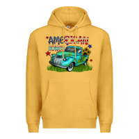 Mustard american honey Premium Hoodie - CowhideDigitalArt