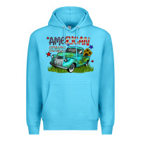 Ocean Blue american honey Premium Hoodie - CowhideDigitalArt