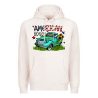 Pale Pink american honey Premium Hoodie - CowhideDigitalArt
