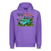 Purple american honey Premium Hoodie - CowhideDigitalArt