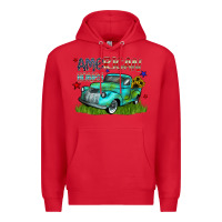 Red american honey Premium Hoodie - CowhideDigitalArt