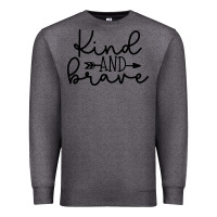 Charcoal Heather kind Premium Sweatshirt - Unal Design