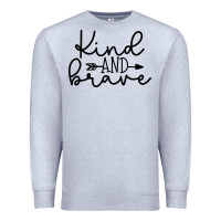 Heather Grey kind Premium Sweatshirt - Unal Design