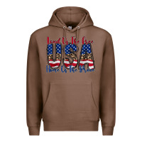 Chestnut land of the free usa Premium Hoodie - RacoonDesign