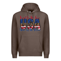 Coffee land of the free usa Premium Hoodie - RacoonDesign