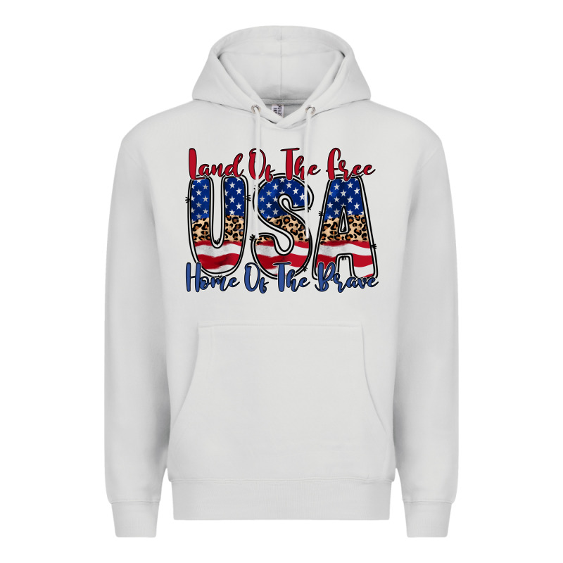 Land Of The Free Usa Premium Hoodie by RacoonDesign | Teevron