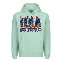 Seafoam land of the free usa Premium Hoodie - RacoonDesign