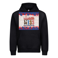 Black 4th of july little miss America Urban Hoodie - HRA Design Shop