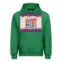 Emerald 4th of july little miss America Urban Hoodie - HRA Design Shop