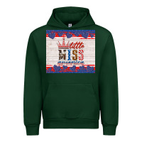 Forest Green 4th of july little miss America Urban Hoodie - HRA Design Shop