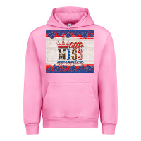 Fuchsia Pink 4th of july little miss America Urban Hoodie - HRA Design Shop