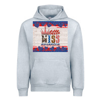 Heather Grey 4th of july little miss America Urban Hoodie - HRA Design Shop