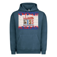 Pigment Midnight Navy 4th of july little miss America Urban Hoodie - HRA Design Shop