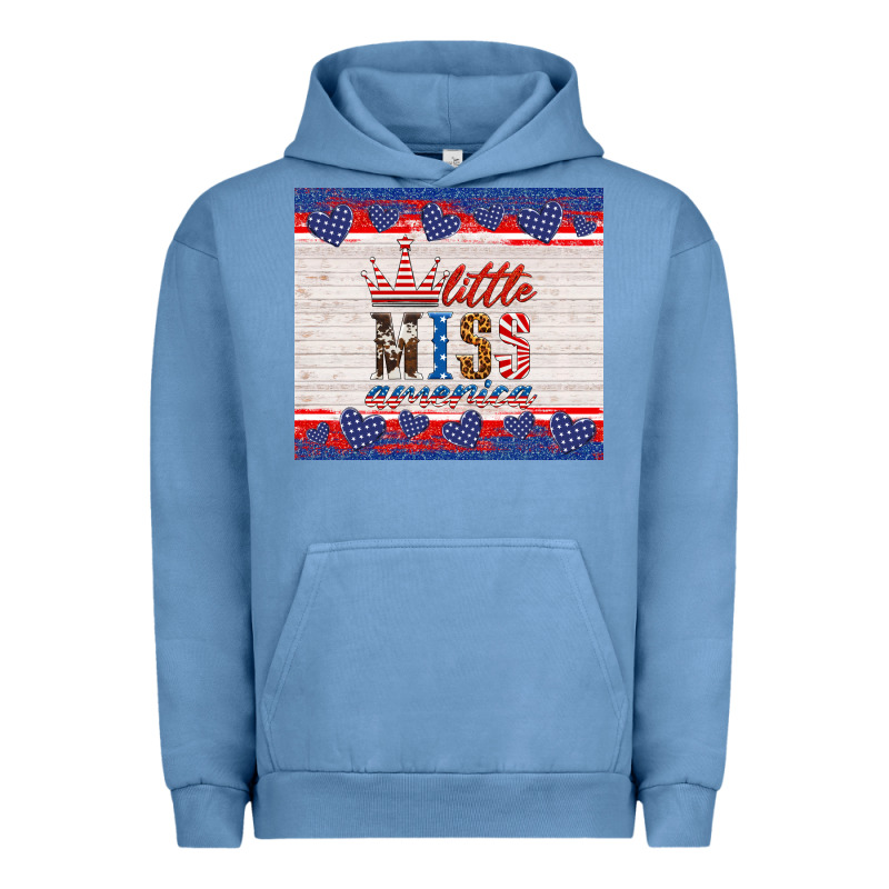 4th Of July Little Miss America Urban Hoodie by HRA Design Shop | Teevron