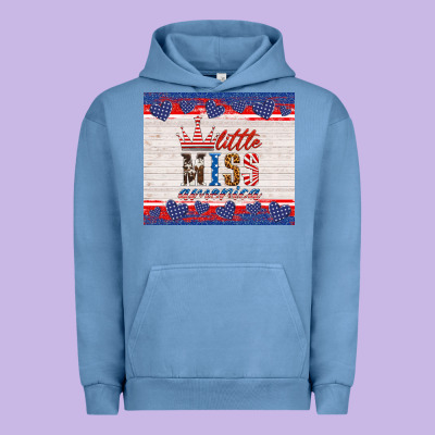 4th Of July Little Miss America Urban Hoodie Designed By Hra Design Shop