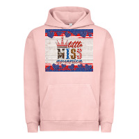 Pigment Salmon 4th of july little miss America Urban Hoodie - HRA Design Shop