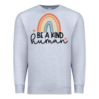Heather Grey be a kind Premium Sweatshirt - Unal Design